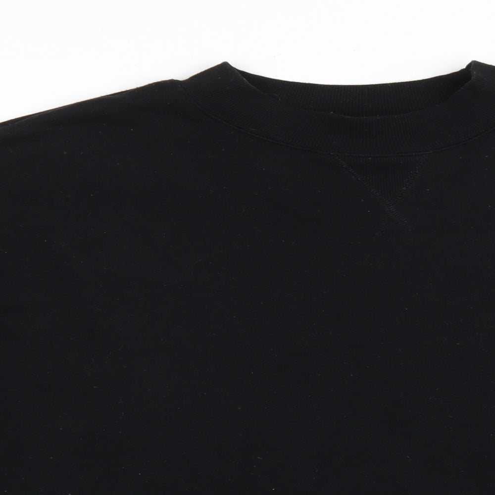 New Look Womens Black Colourblock Polyester Pullover Sweatshirt Size 10 Pullover