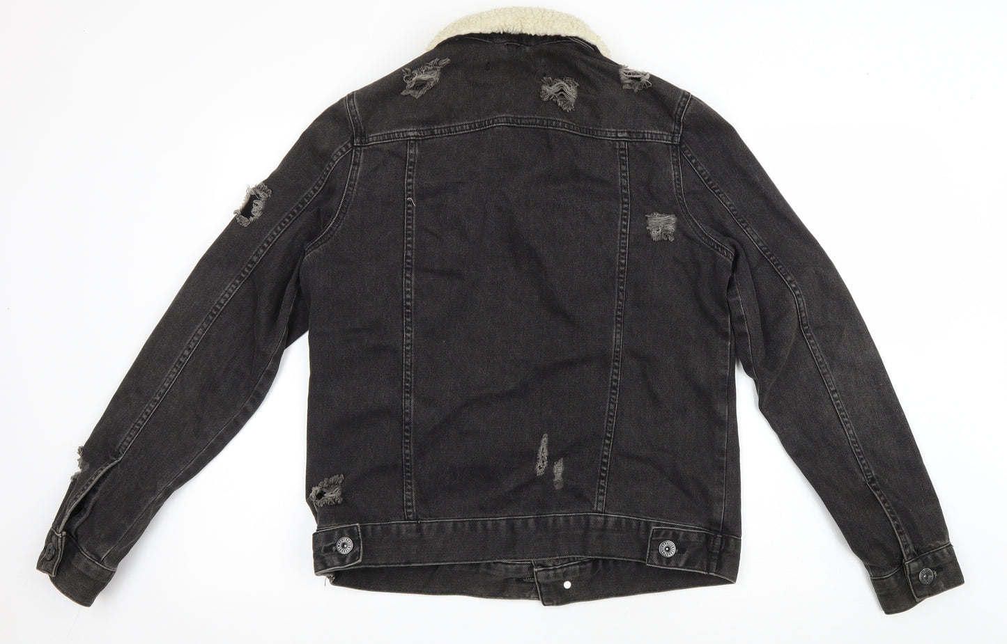 Condemned Nation Womens Grey Jacket Size S Button