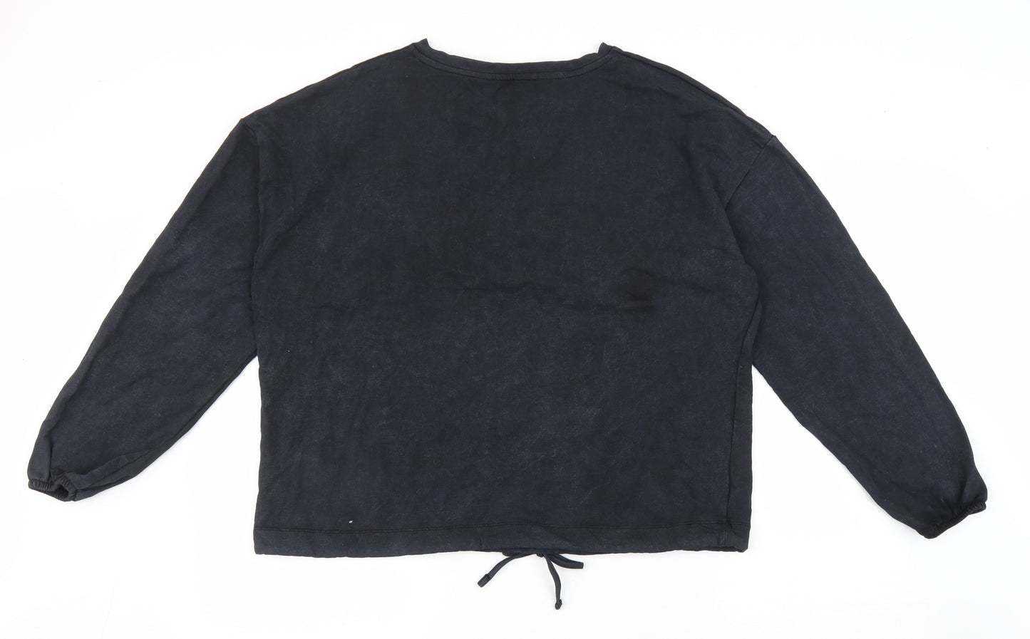 PEP & CO Womens Black Cotton Pullover Sweatshirt Size L Pullover - Miami
