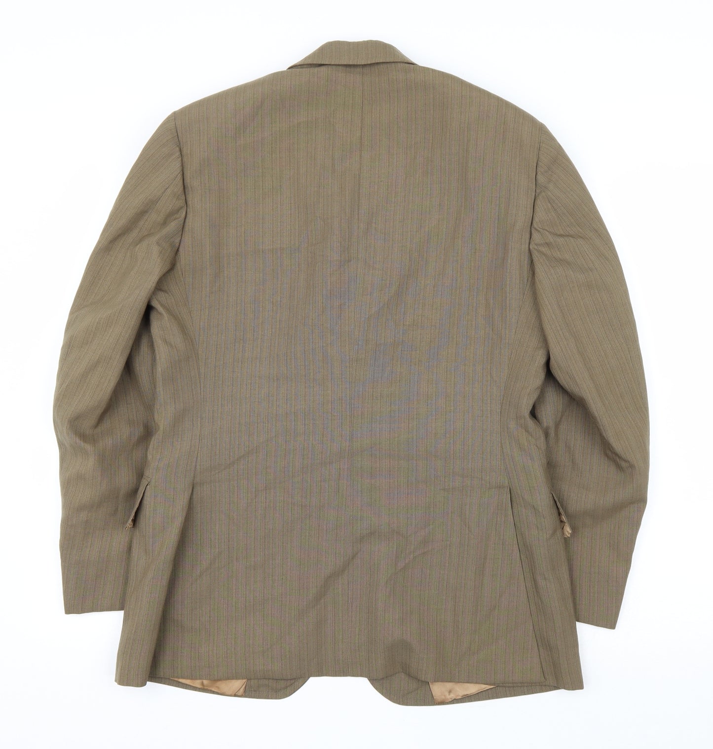 Charles Blades Mens Brown Polyester Jacket Suit Jacket Size 36