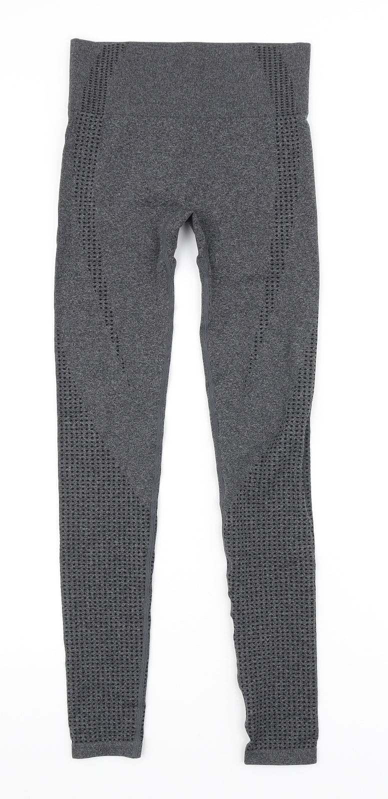 Dunnes Stores Womens Grey Polyester Compression Leggings Size XS L26 in Regular Pullover - Elasticated waist