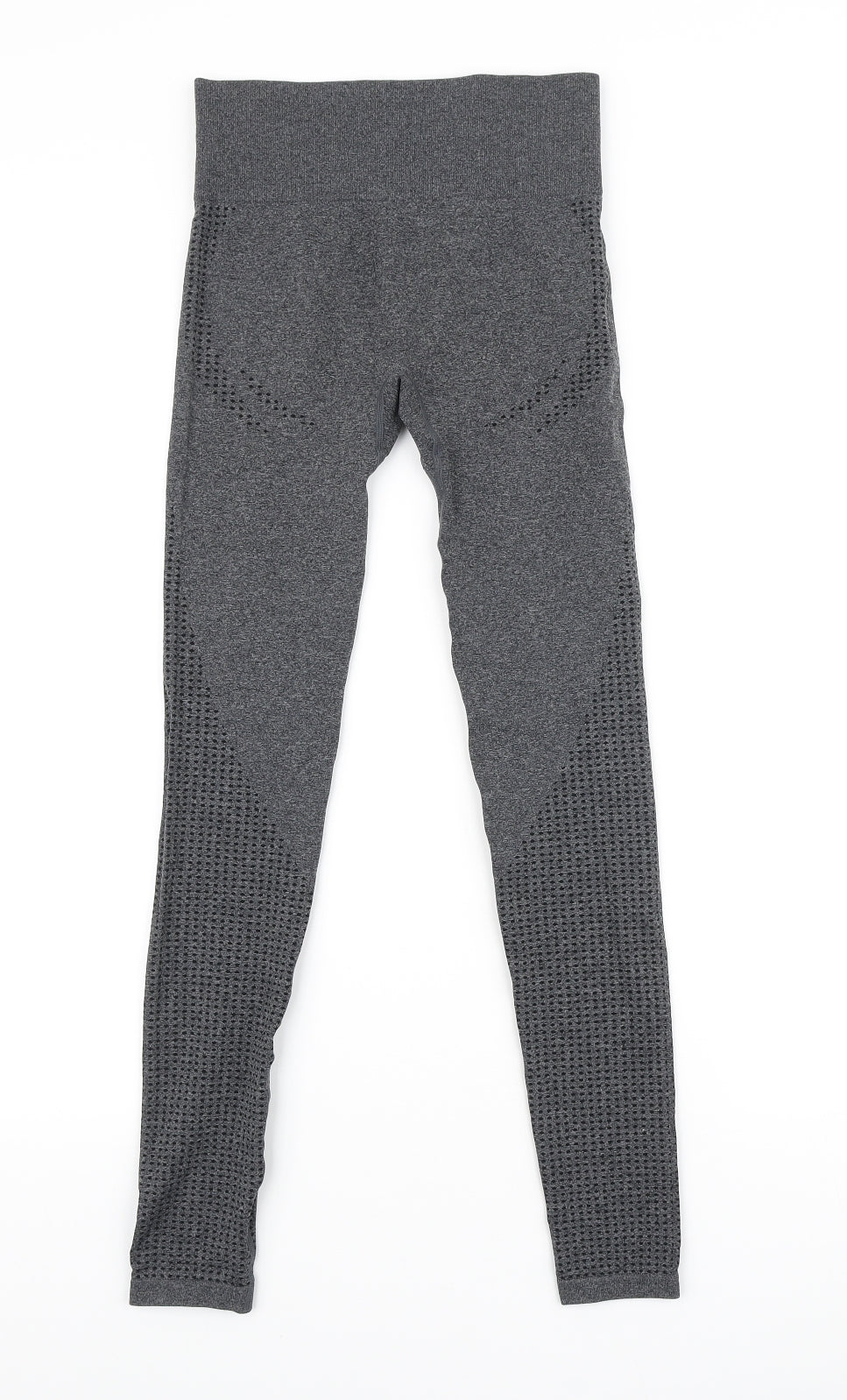 Dunnes Stores Womens Grey Polyester Compression Leggings Size XS L26 in Regular Pullover - Elasticated waist