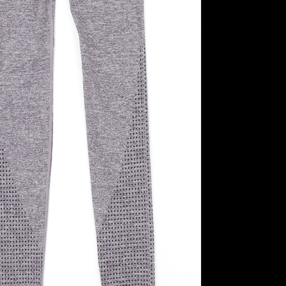 Dunnes Stores Womens Purple Polyester Compression Leggings Size XS L26 in Regular - Elasticated waist
