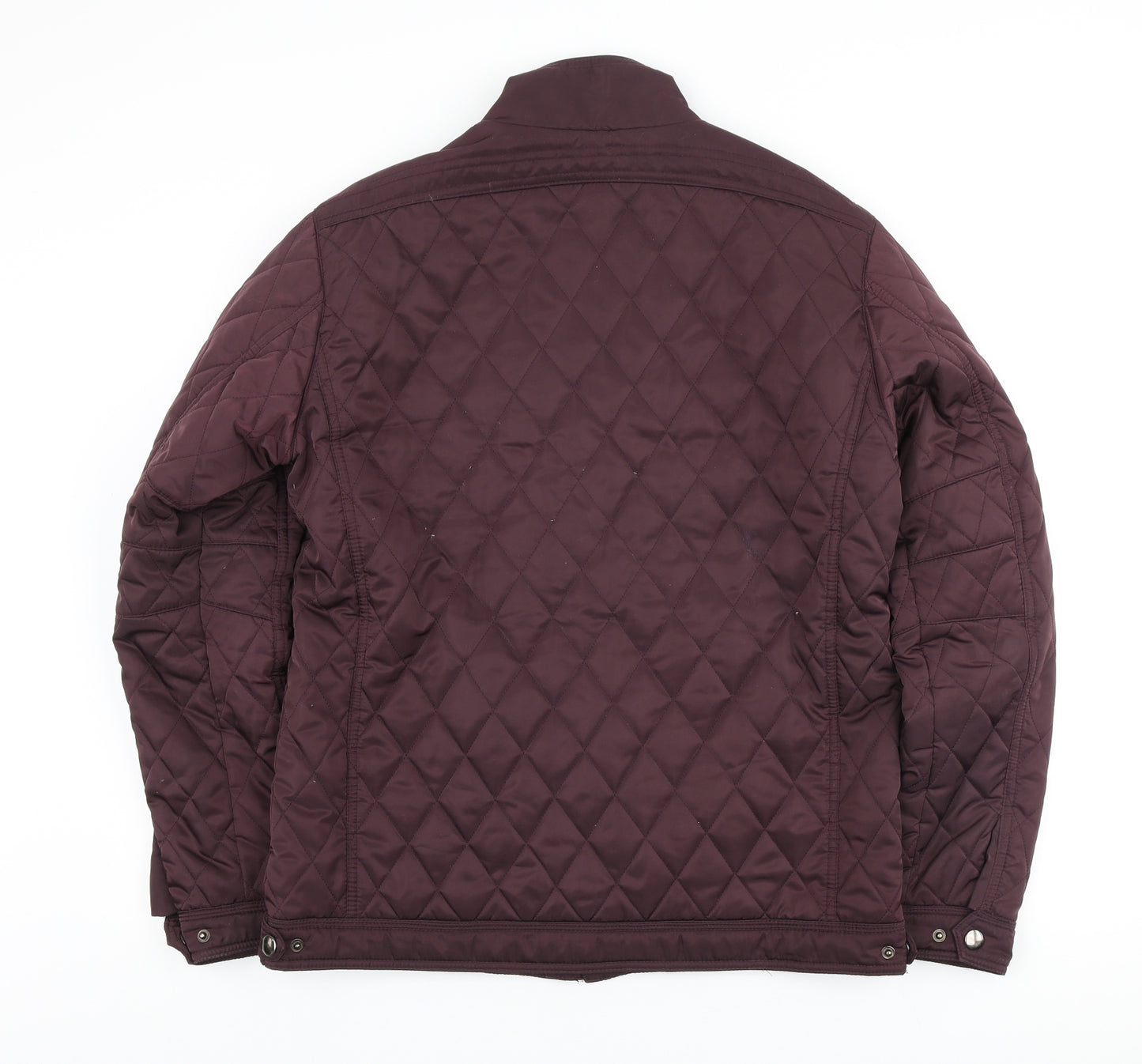 Dunnes Stores Womens Purple Quilted Coat Size M Zip
