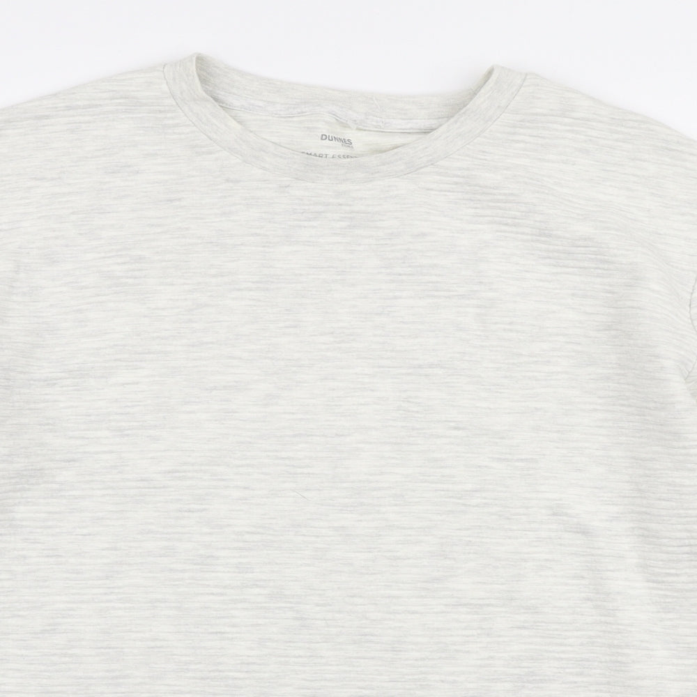 Dunnes Stores Mens Grey Cotton Pullover Sweatshirt Size L