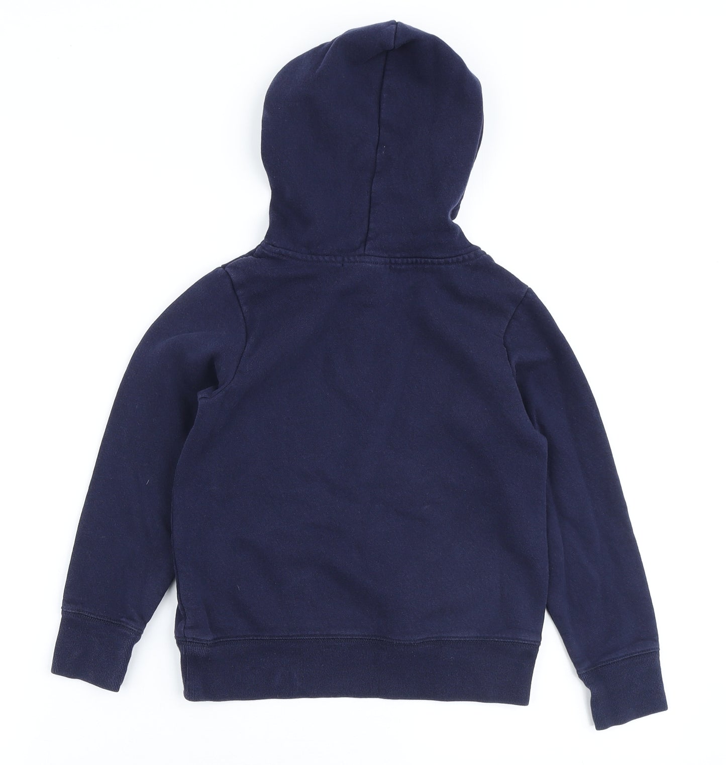 Gap Girls Blue Polyester Henley Hoodie Size 6-7 Years