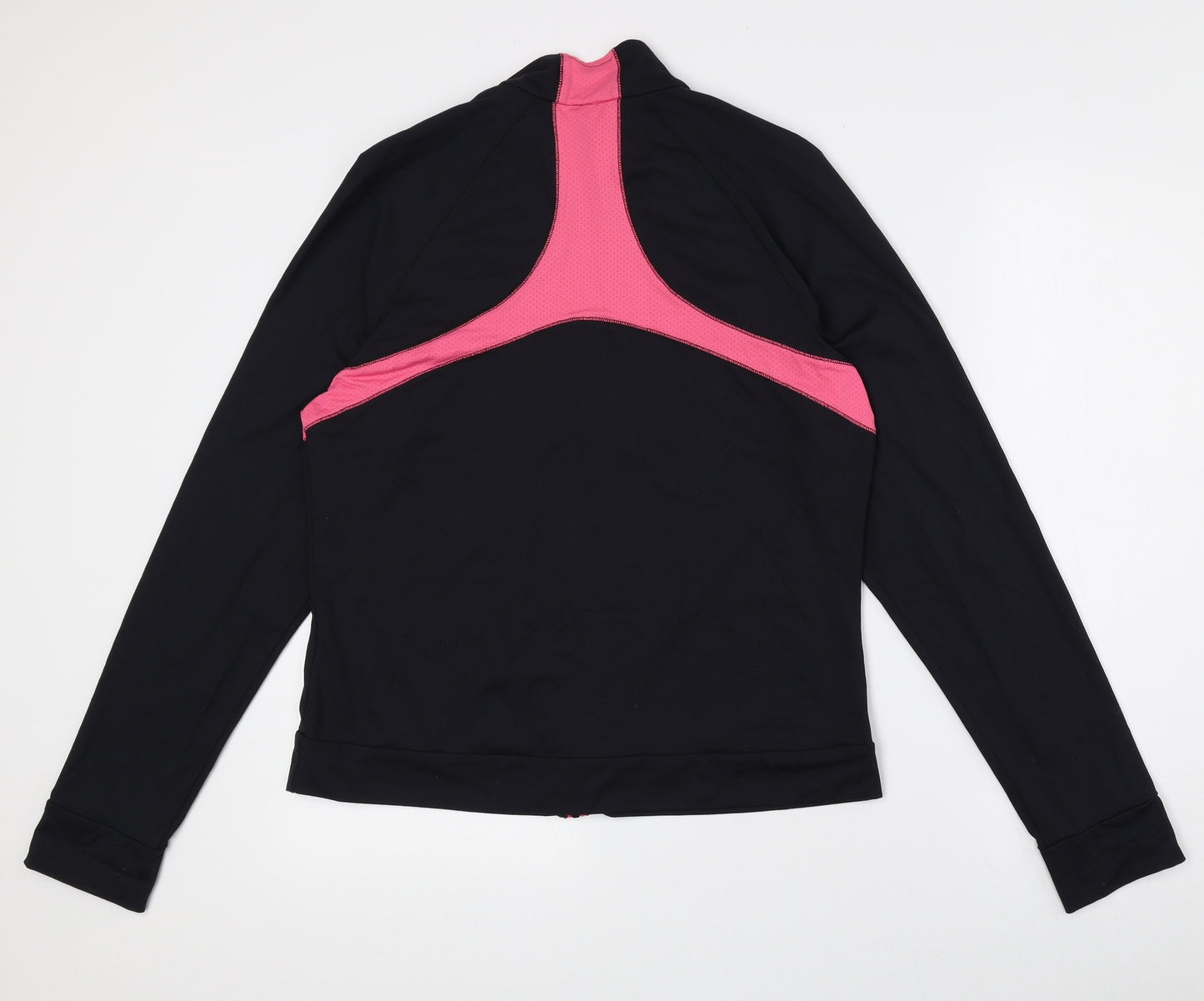 Marks and Spencer Womens Multicoloured Colourblock Polyamide Basic Casual Size 14 High Neck Zip