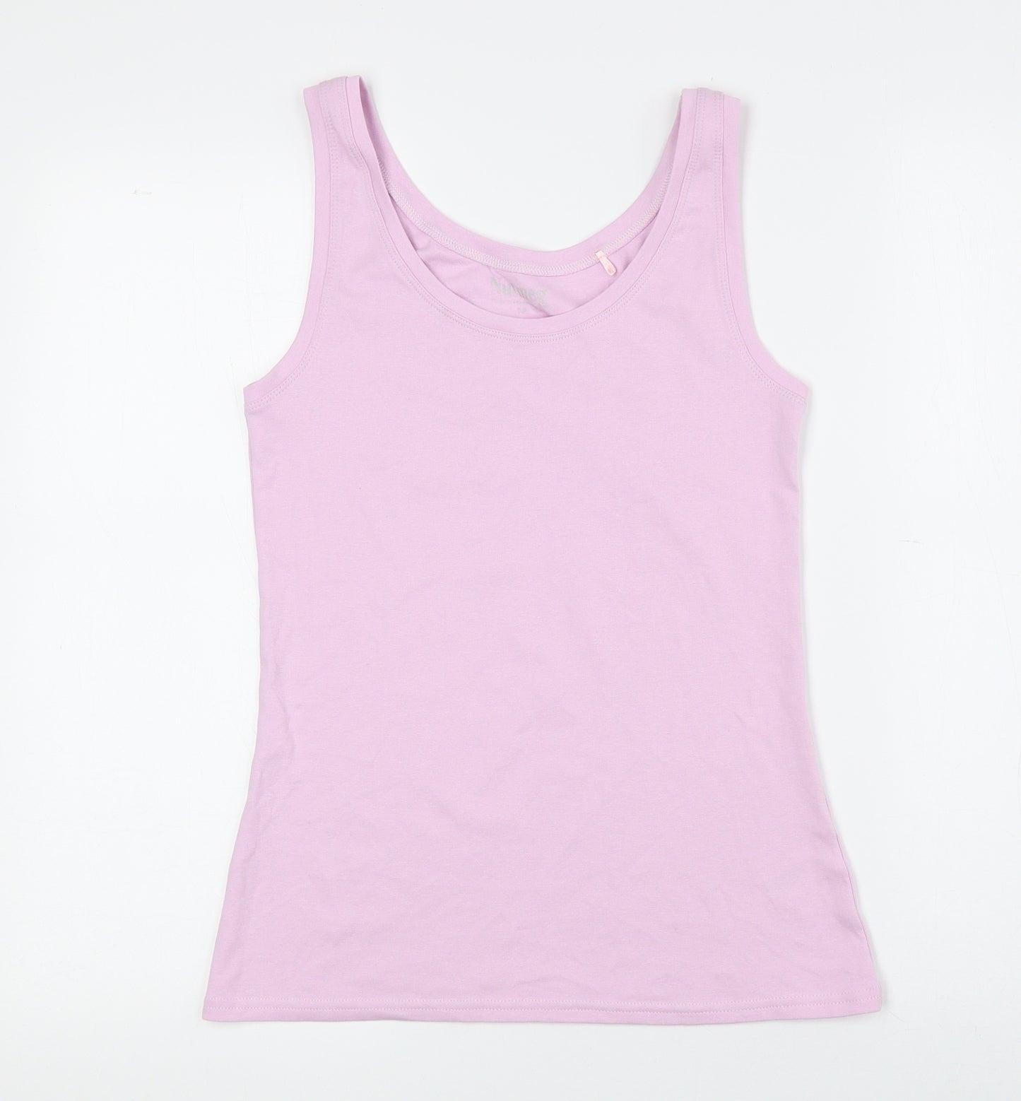 Nutmeg Womens Pink Cotton Basic Tank Size 12 Henley