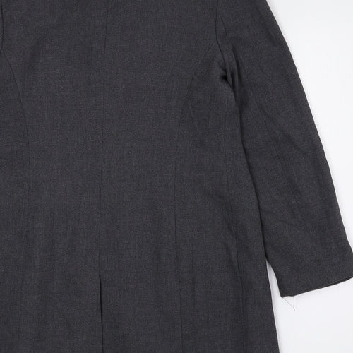 Dorothy Perkins Womens Grey Viscose Jacket Suit Jacket Size 12