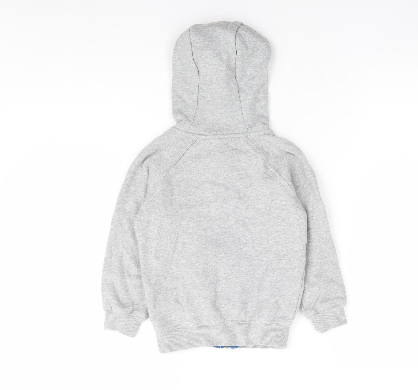 Joules Boys Grey Cotton Full Zip Hoodie Size 4 Years Zip - Mammoth