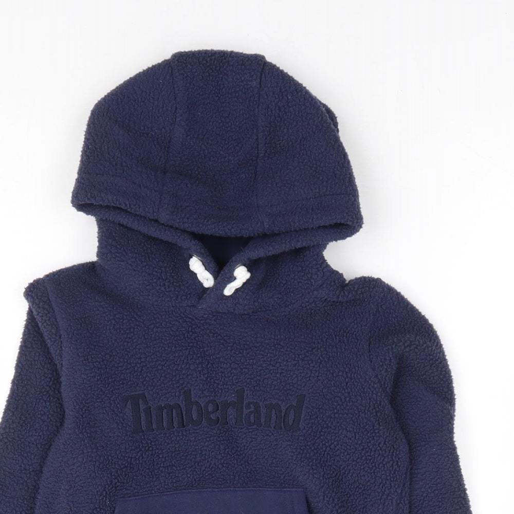 Timbaland Boys Blue Polyester Pullover Hoodie Size 6 Years Pullover