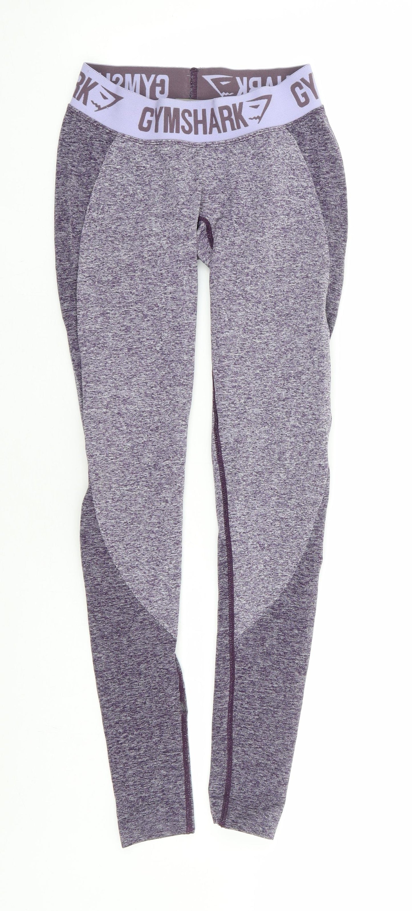 Gymshark Womens Purple Polyamide Compression Leggings Size XS L26 in Regular Pullover