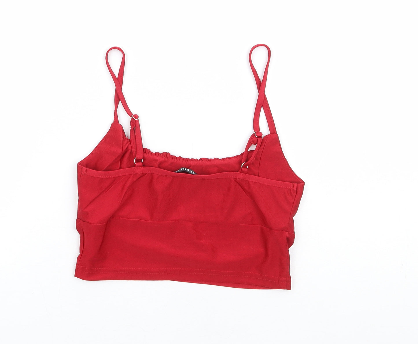 SheIn Womens Red Polyester Cropped Tank Size XS Round Neck