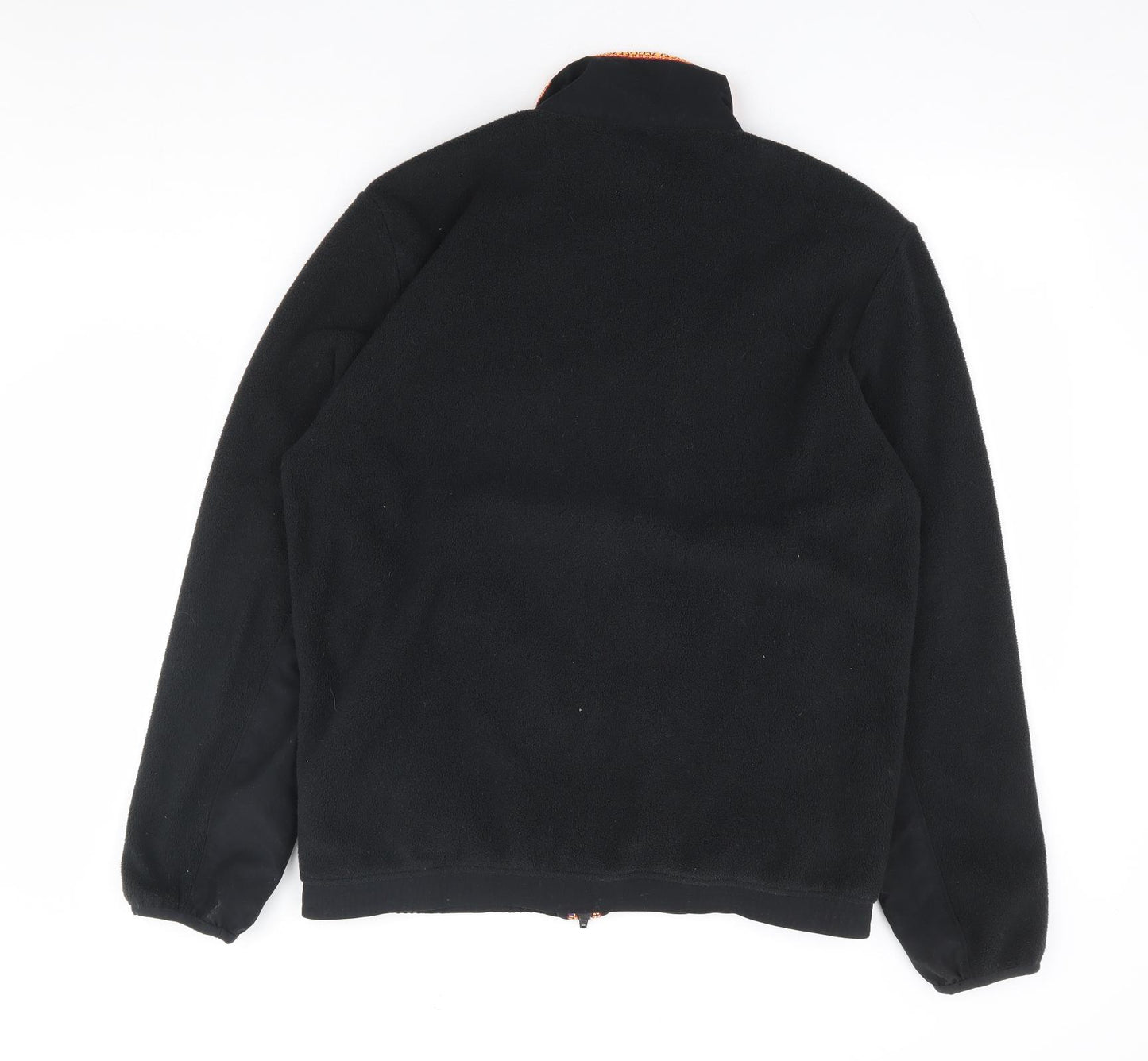 adidias Mens Black Polyester Full Zip Sweatshirt Size S