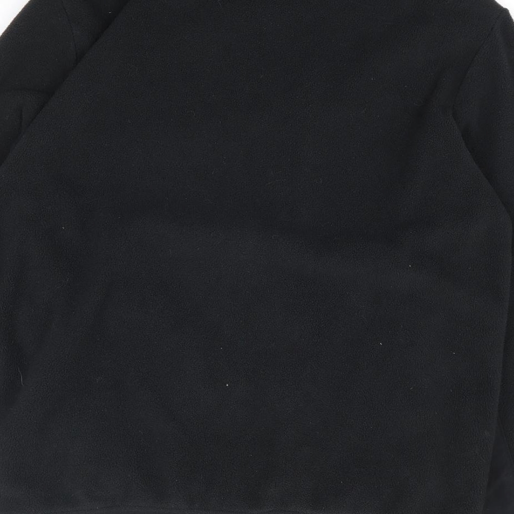 adidias Mens Black Polyester Full Zip Sweatshirt Size S