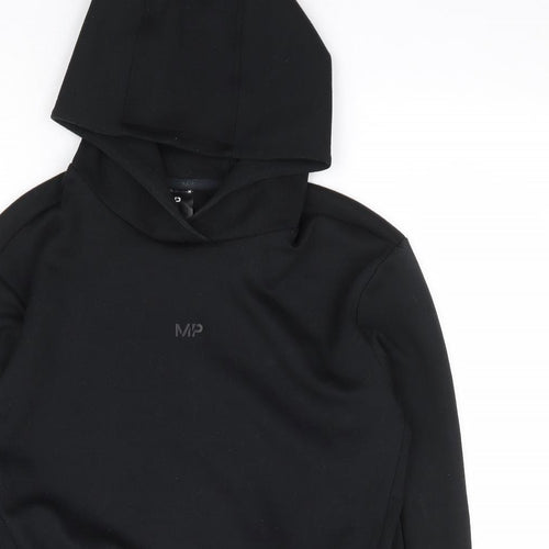 My Protein Mens Black Polyester Pullover Hoodie Size M