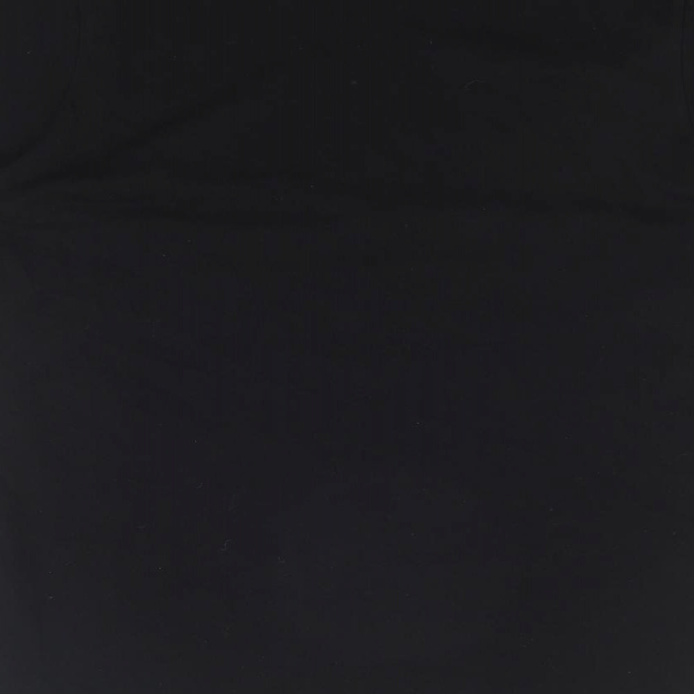Primark Womens Black 100% Cotton Basic T-Shirt Size 6 Round Neck - Ciao