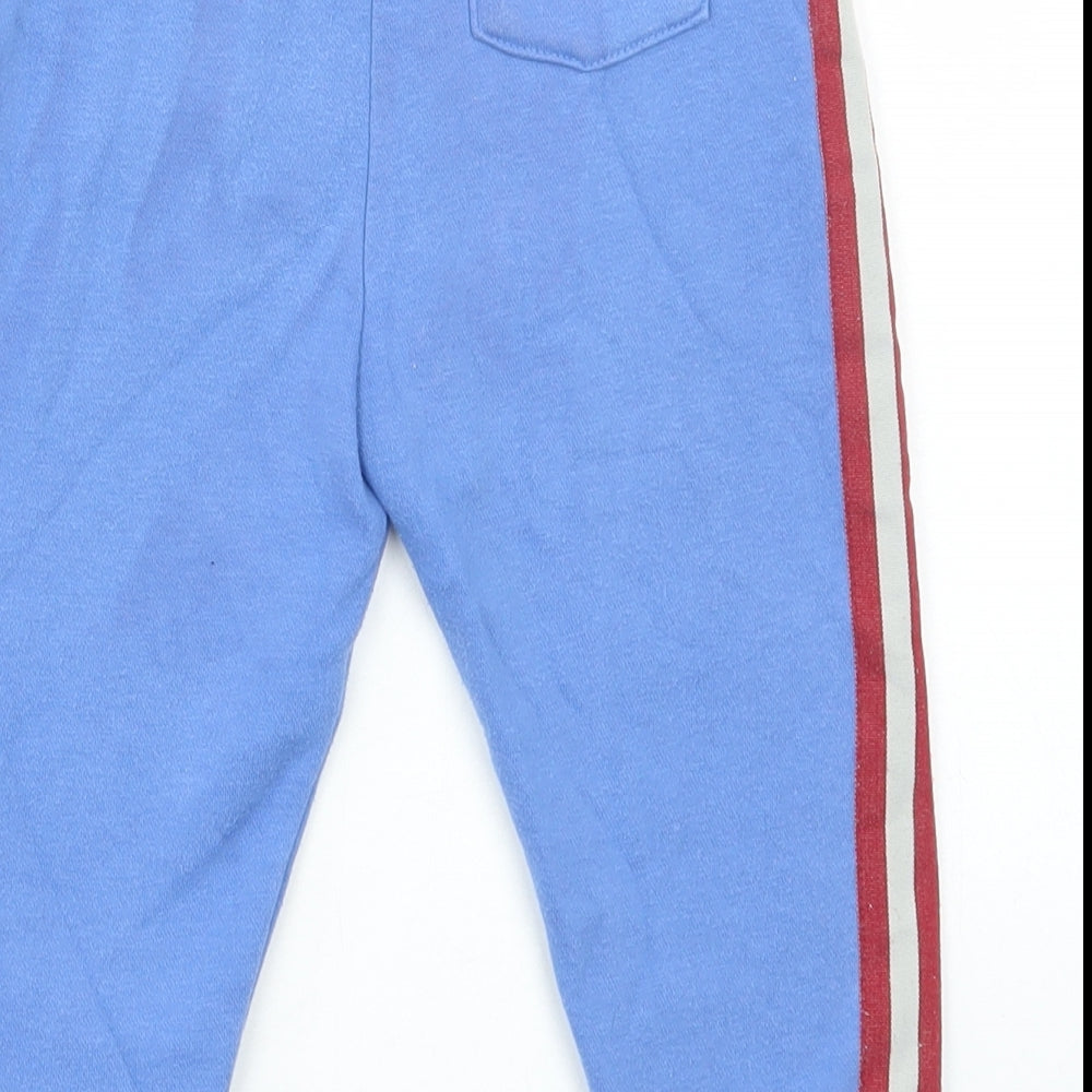 Disney Boys Blue Cotton Jogger Trousers Size 18-24 Months Pullover - Mickey Mouse