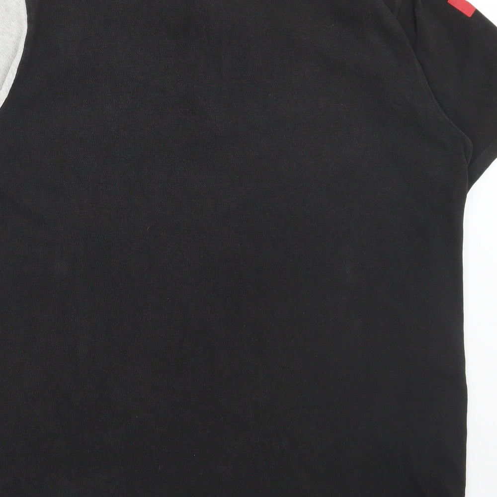 Liverpool FC Mens Black Cotton Polo Size XL Collared Button - liverpool football club