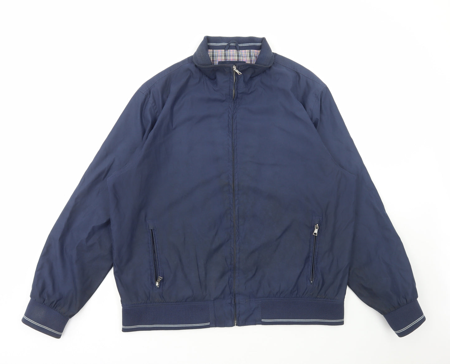 Marks and Spencer Mens Blue Jacket Size XL Zip