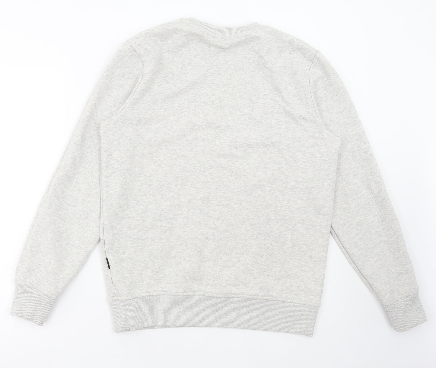 JACK & JONES Mens Grey Cotton Pullover Sweatshirt Size M