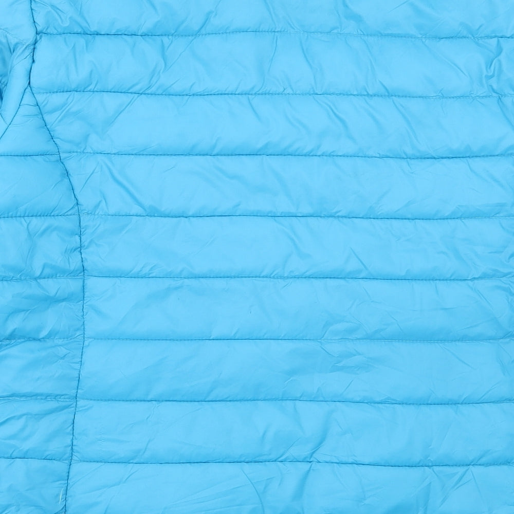 George Womens Blue Puffer Jacket Jacket Size 22 Zip