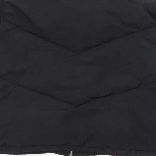 H&M Womens Black Bomber Jacket Jacket Size M Zip