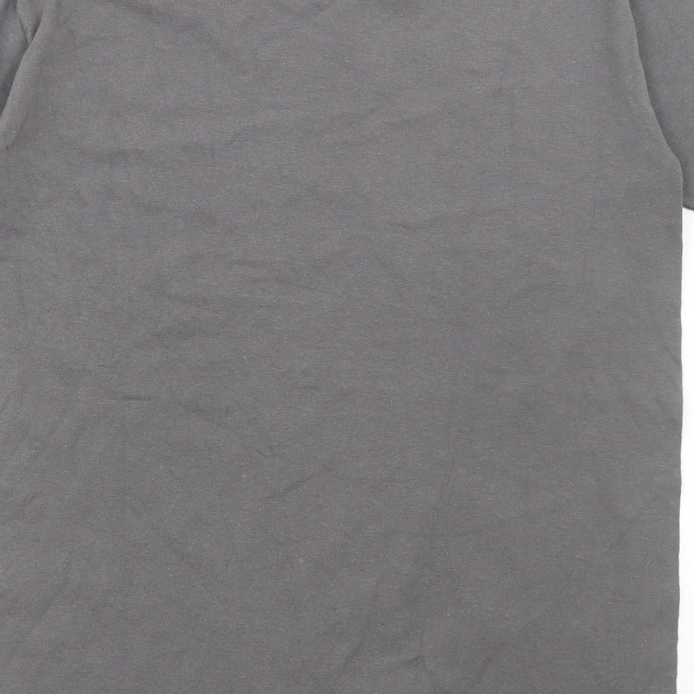 Gildan Mens Grey Cotton T-Shirt Size S Round Neck - Lowden Guitars