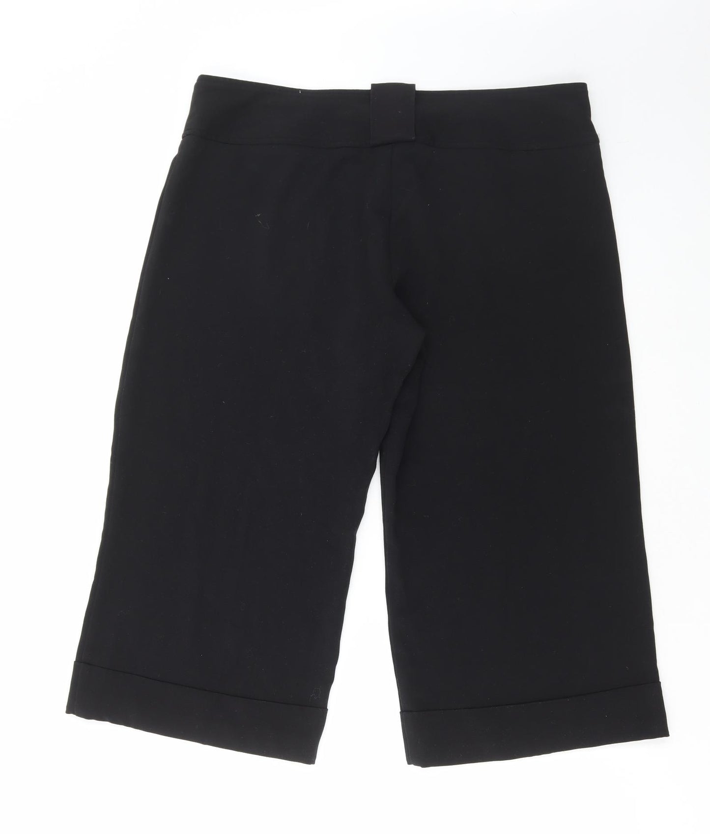 River Island Womens Black Polyester Bloomer Trousers Size 16 L20 in Regular Zip - Cropped