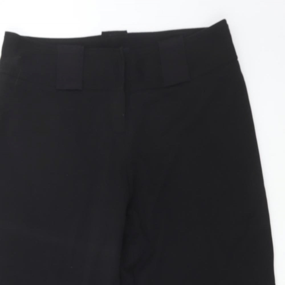 River Island Womens Black Polyester Bloomer Trousers Size 16 L20 in Regular Zip - Cropped