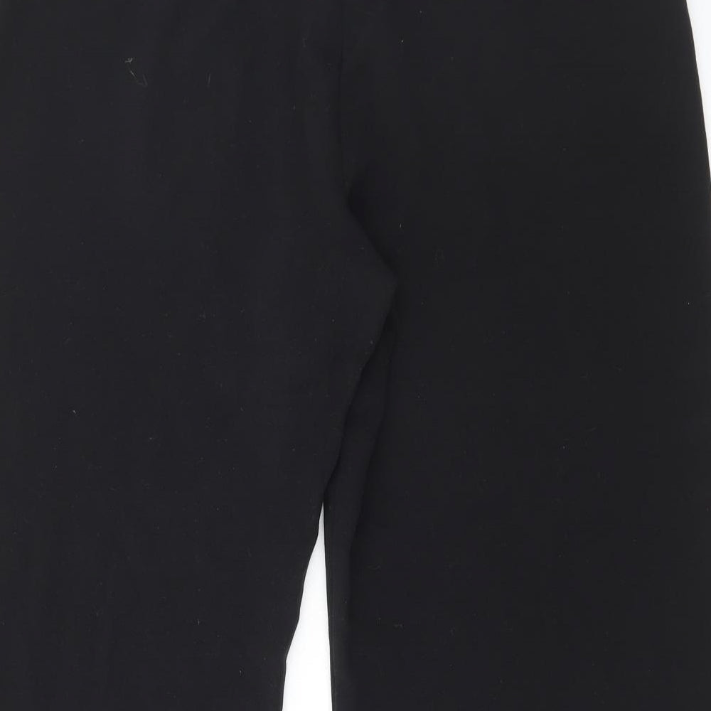 River Island Womens Black Polyester Bloomer Trousers Size 16 L20 in Regular Zip - Cropped