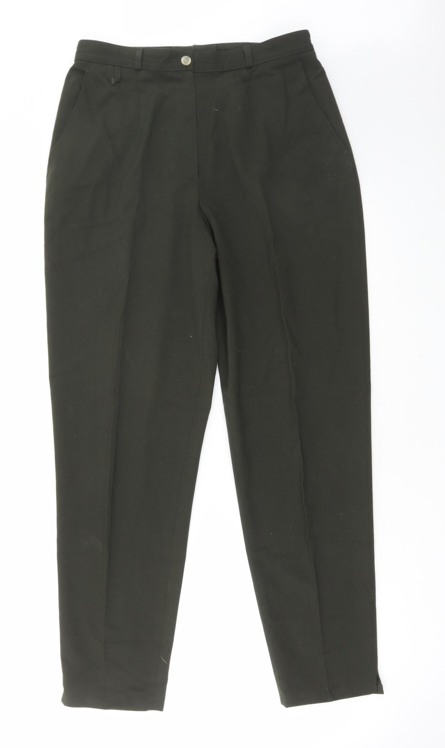 Blanchelle Womens Green Polyester Trousers Size 16 L30 in Regular Zip