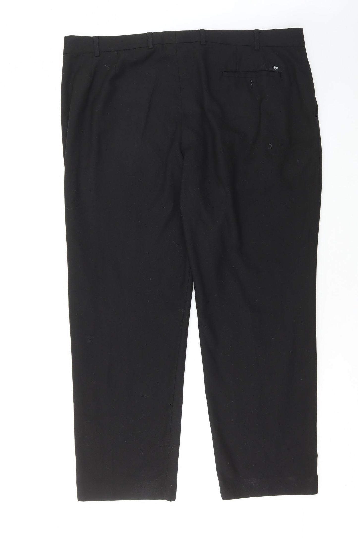 1880 Club Mens Black Polyester Trousers Size 44 in L29 in Regular Zip