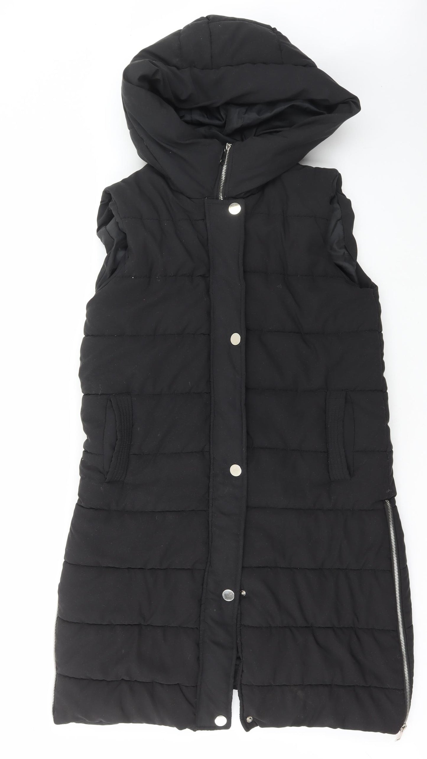 Rising Womens Black Gilet Jacket Size S Zip