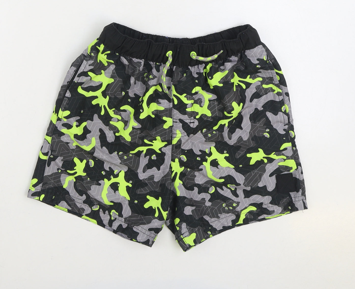 NEXT Boys Multicoloured Camouflage Polyester Sweat Shorts Size 12 Years Regular Drawstring - Swim Trunks