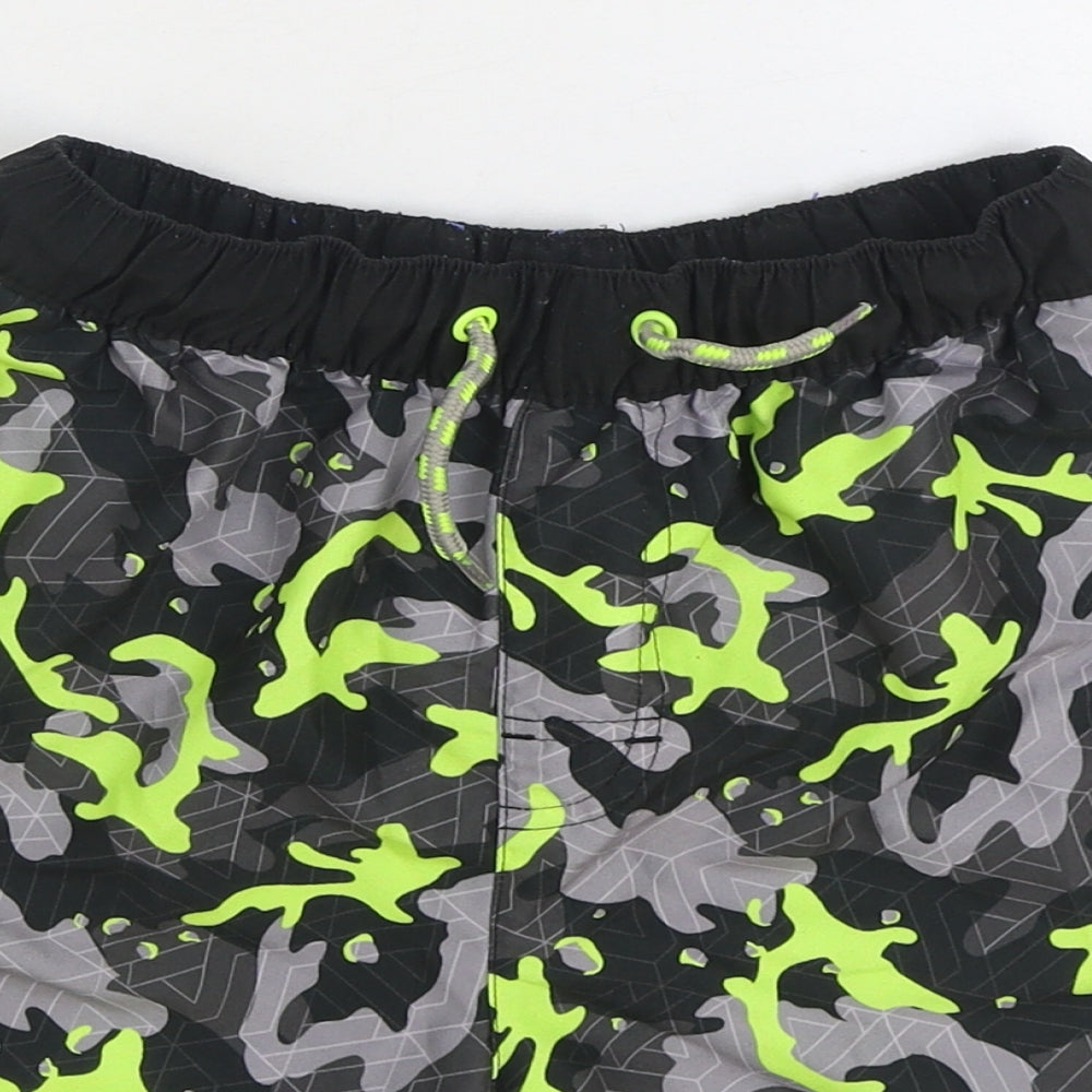 NEXT Boys Multicoloured Camouflage Polyester Sweat Shorts Size 12 Years Regular Drawstring - Swim Trunks