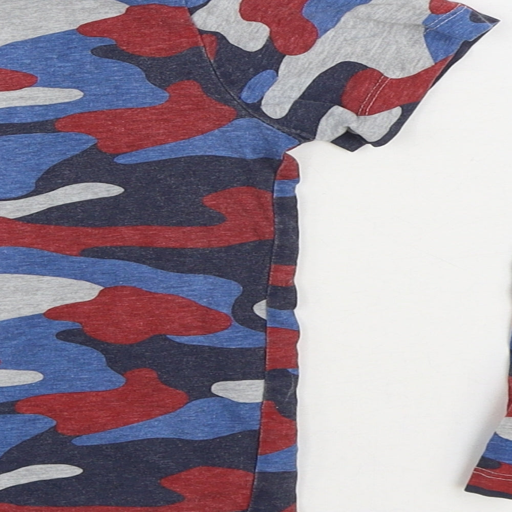 NEXT Boys Multicoloured Camouflage Cotton Pyjama Set Size 6-7 Years Pullover