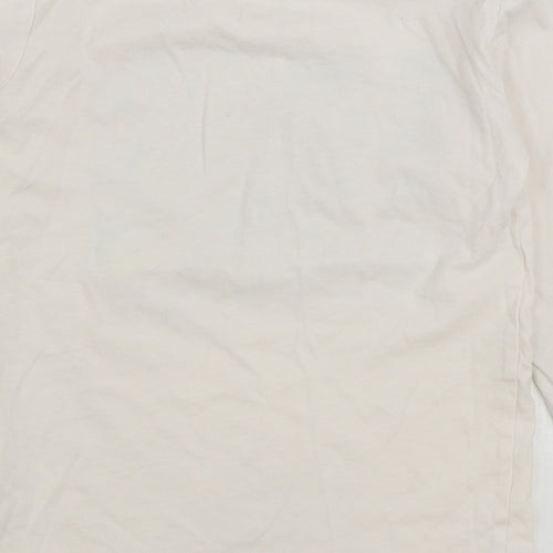 Dunnes Stores Boys White 100% Cotton Basic T-Shirt Size 6-7 Years Round Neck Pullover - New York