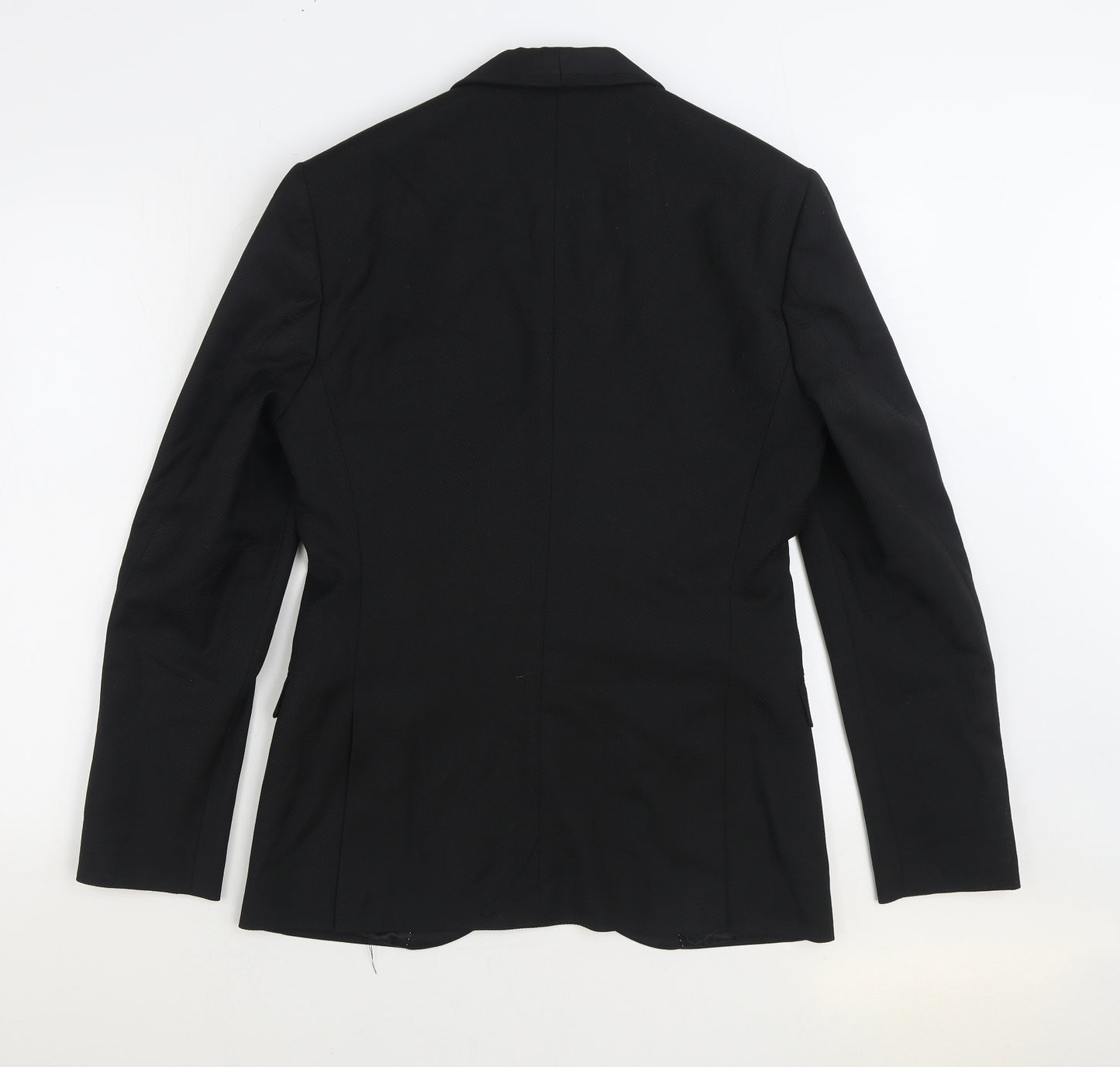 Topman Mens Black Wool Jacket Suit Jacket Size 38