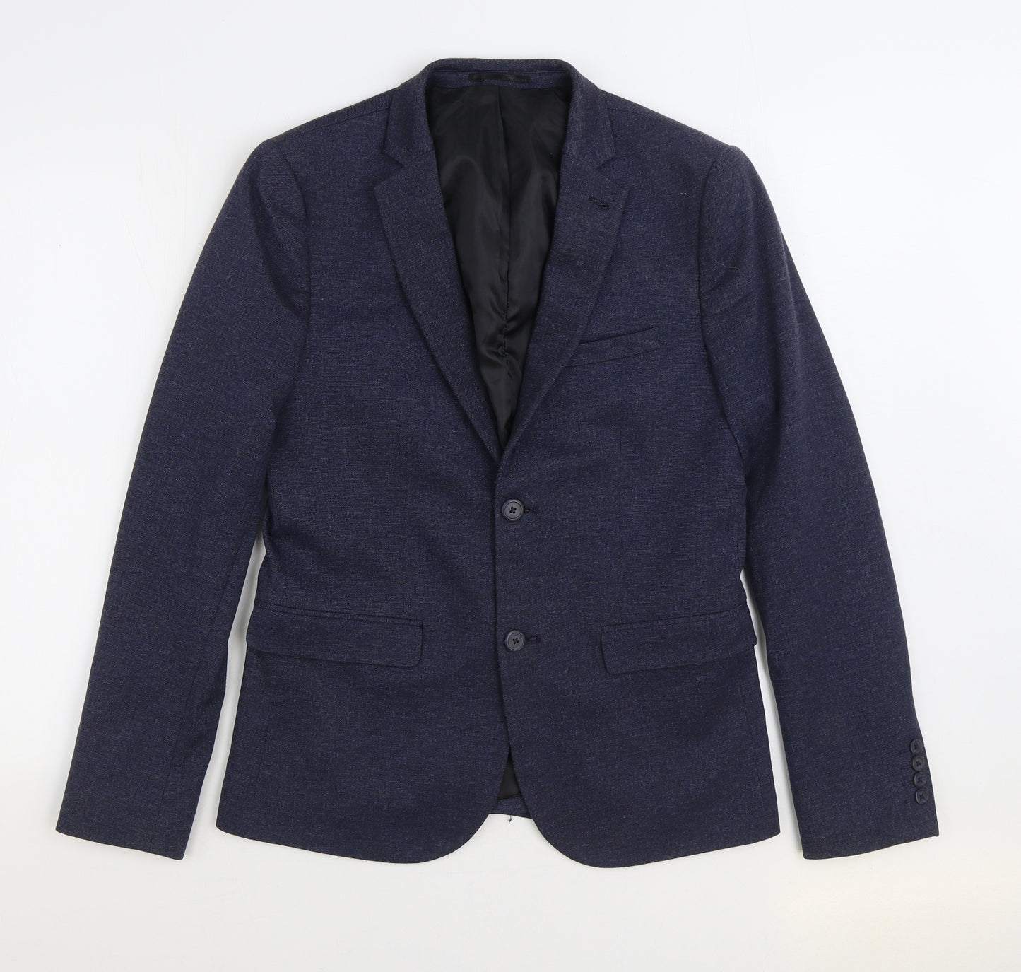 New Look Mens Blue Polyester Jacket Suit Jacket Size 38