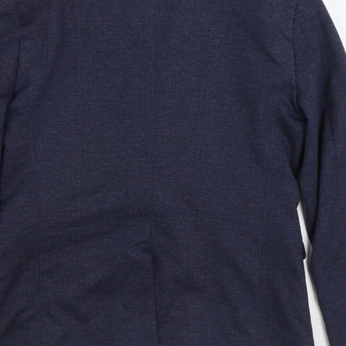 New Look Mens Blue Polyester Jacket Suit Jacket Size 38