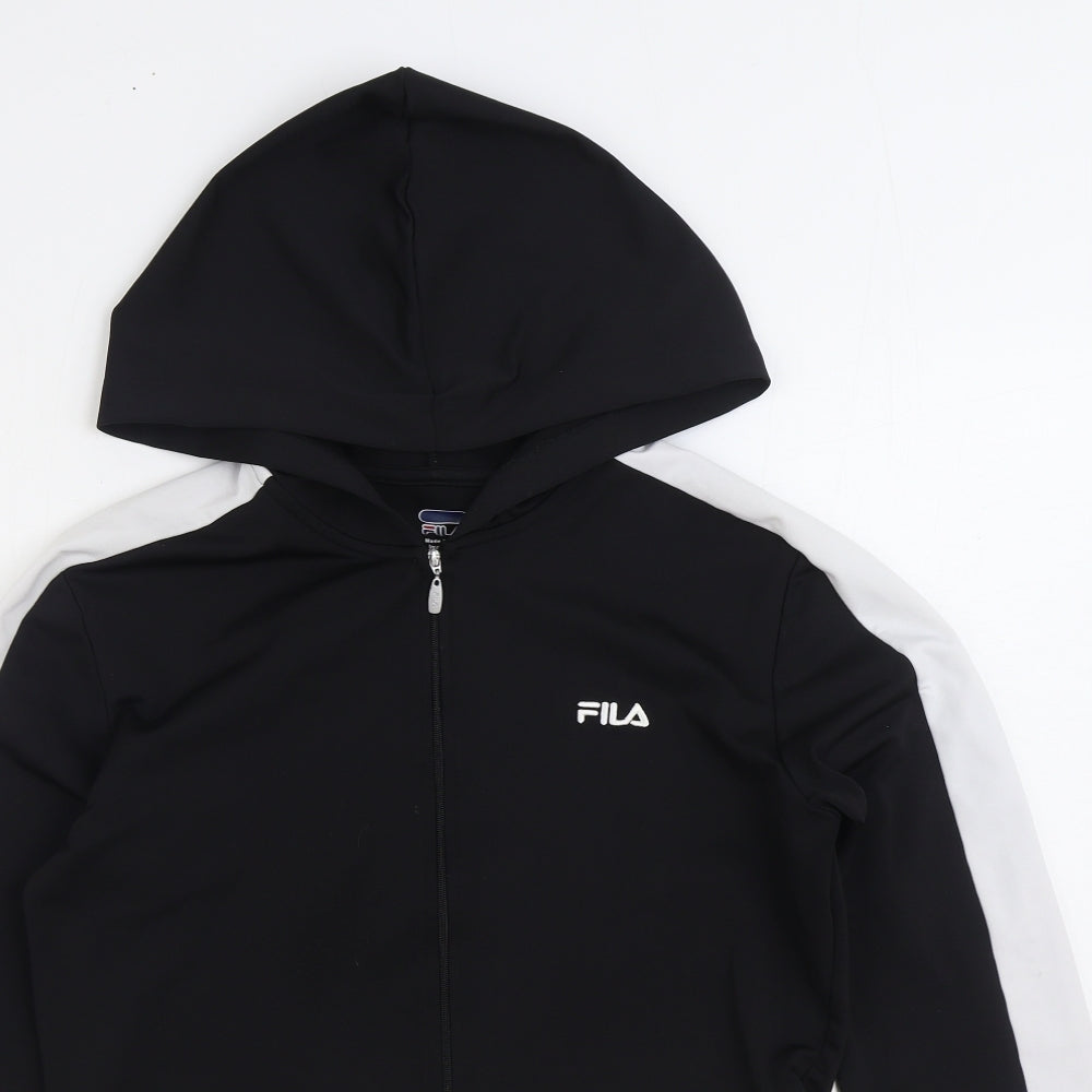 FILA Womens Black Jacket Size L Zip