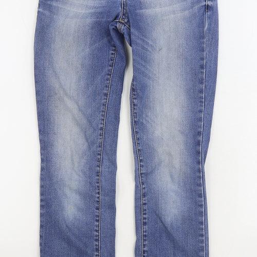 TOM TAILOR Womens Blue Cotton Skinny Jeans Size 25 in L28 in Regular Zip