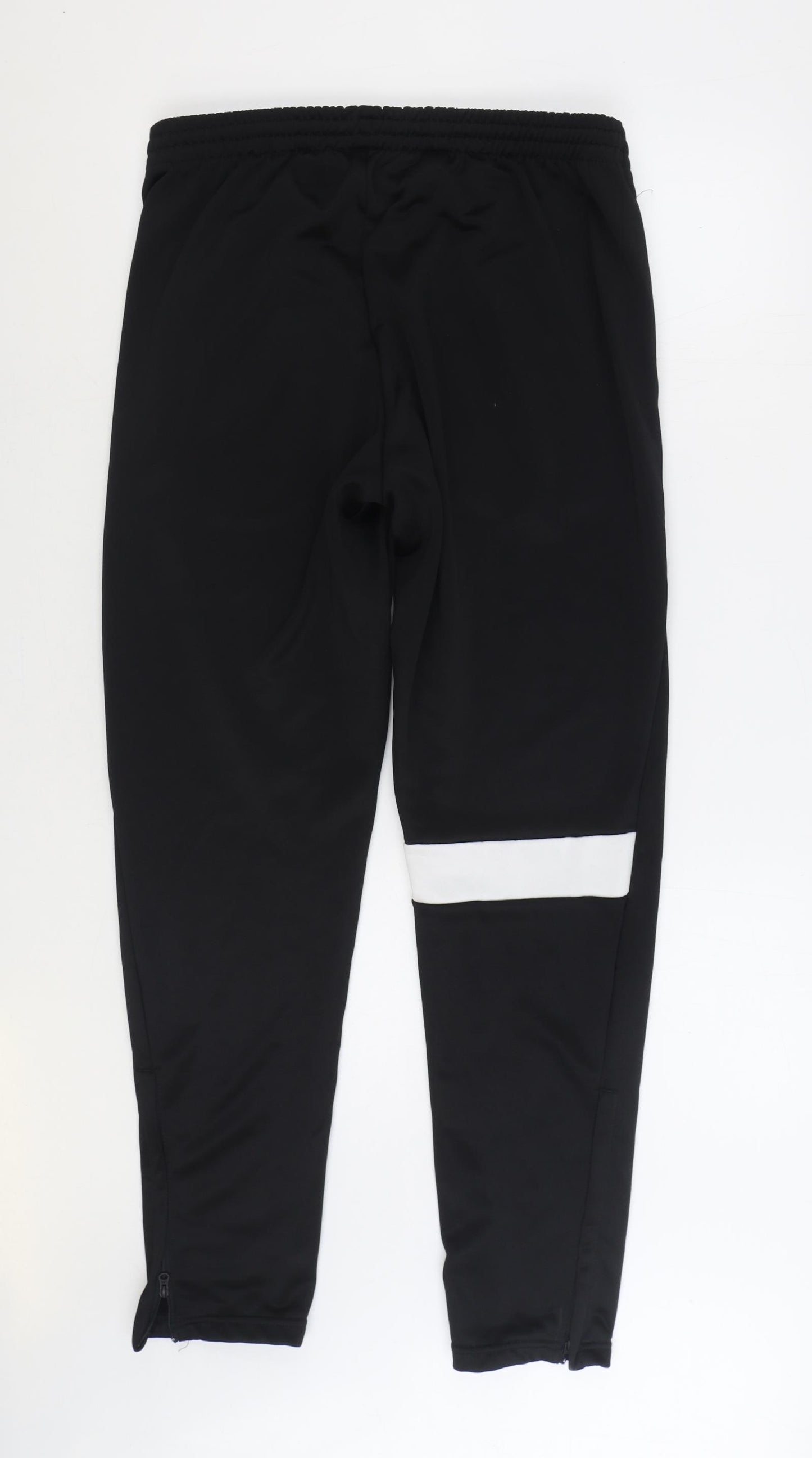 Kappa Mens Black Polyester Jogger Trousers Size XL L29 in Regular Drawstring