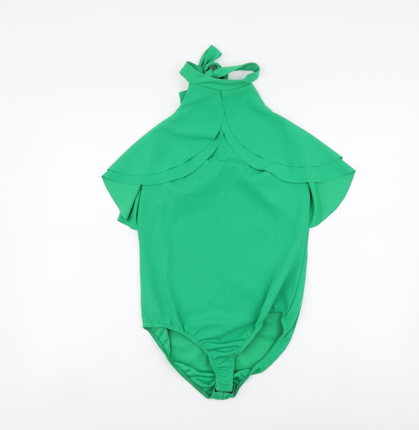Quiz Womens Green Polyester Bodysuit One-Piece Size 14 Button