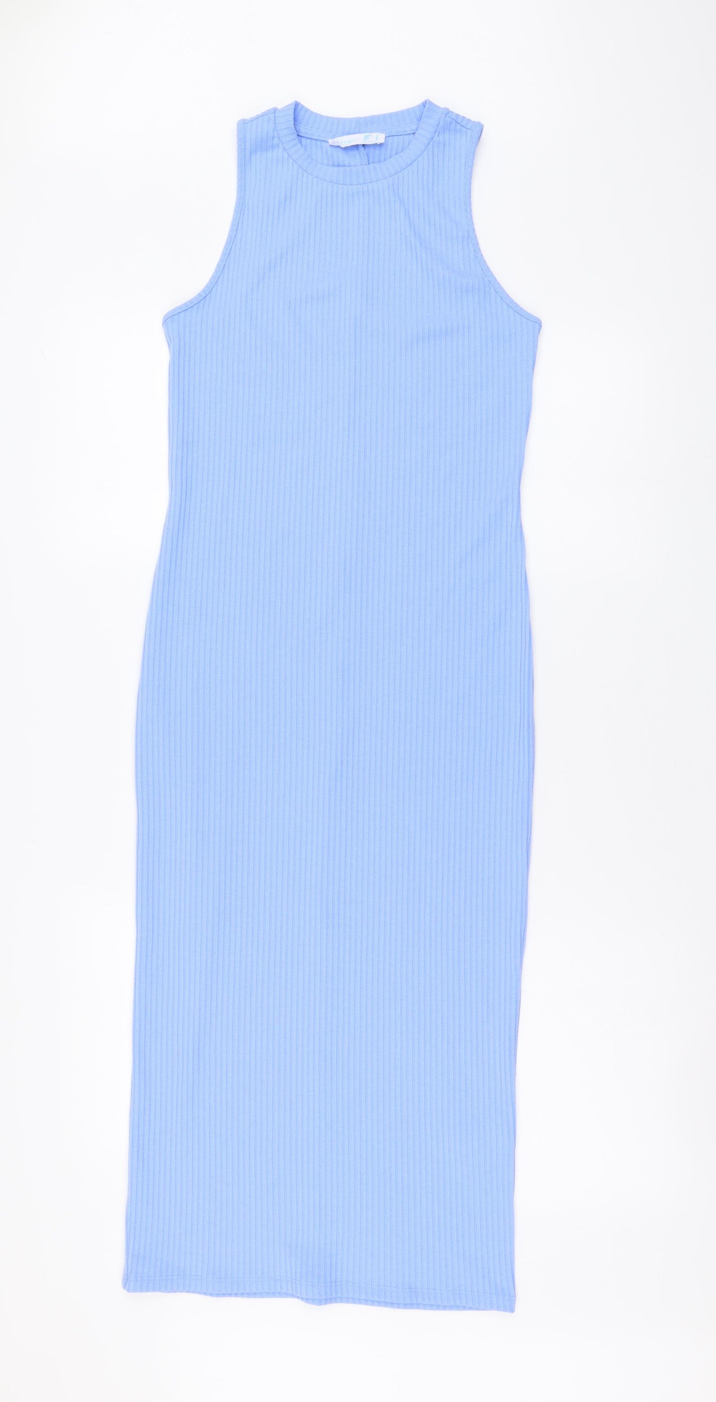 Primark Womens Blue Polyester Maxi Size 12 Round Neck Pullover