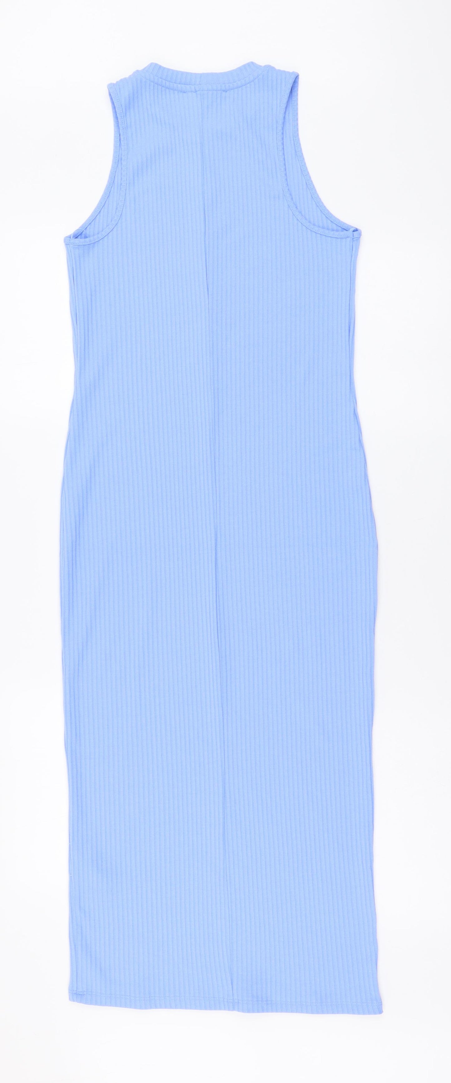 Primark Womens Blue Polyester Maxi Size 12 Round Neck Pullover