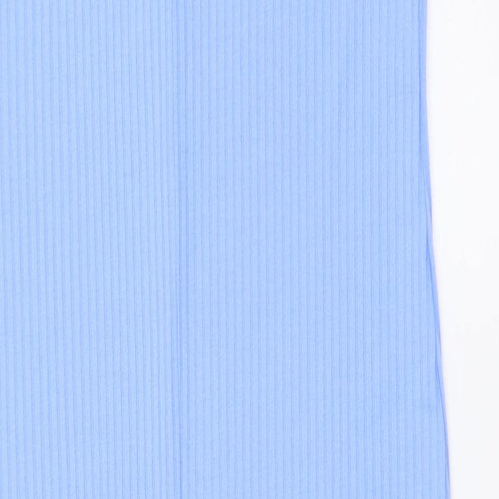 Primark Womens Blue Polyester Maxi Size 12 Round Neck Pullover