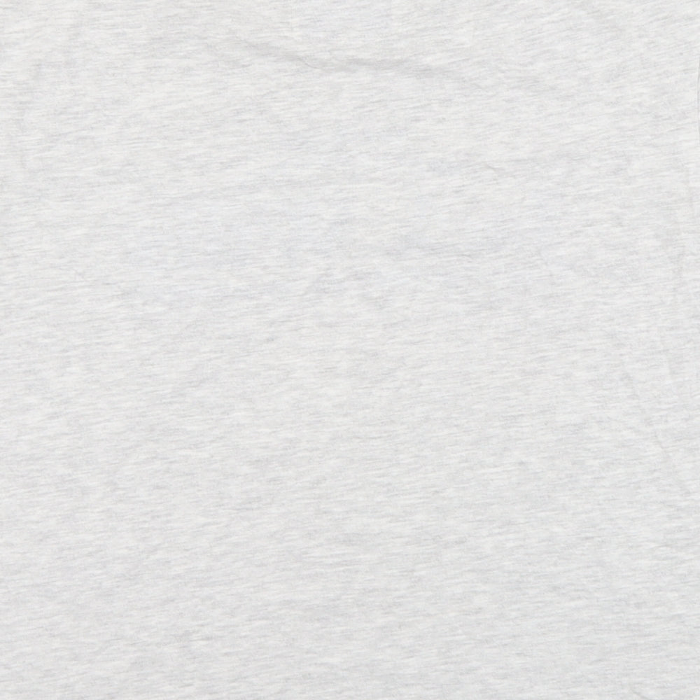 Jack Wills Womens Grey Cotton Basic T-Shirt Size 14 Round Neck