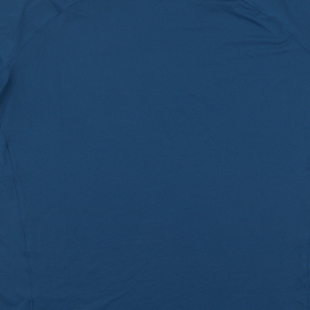 RAB Womens Blue Polyester Basic T-Shirt Size XL Round Neck Pullover